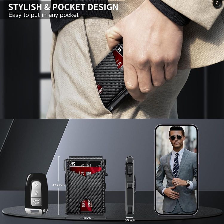 Carbon Fiber Wallet With Card Holder image 2