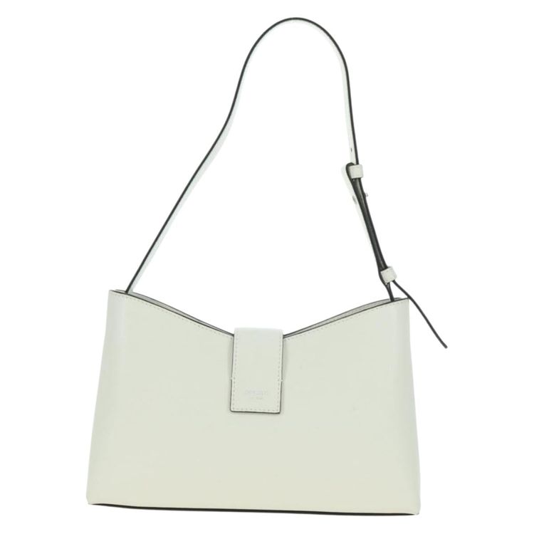 Jimmy Choo Cheri Crystal Hobo Shoulder Bag Leather White Silver Auth mr2419A - Jerrillo image 2