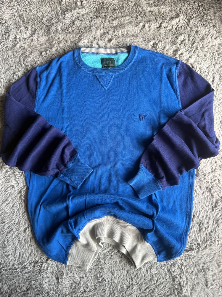 Blue And Purple Long Sleeve Sweatshirt