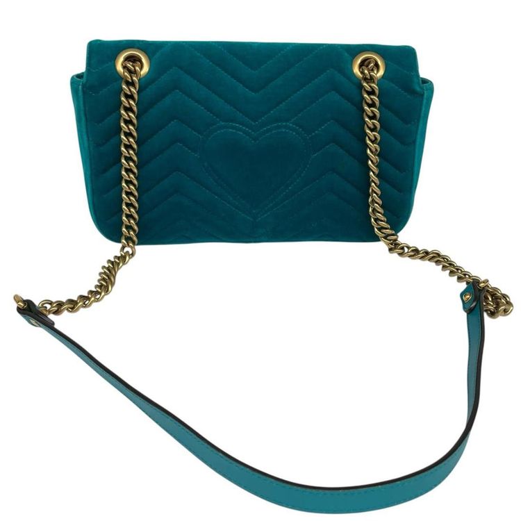 Gucci GG Velvet Marmont Shoulder Bag obraz 7