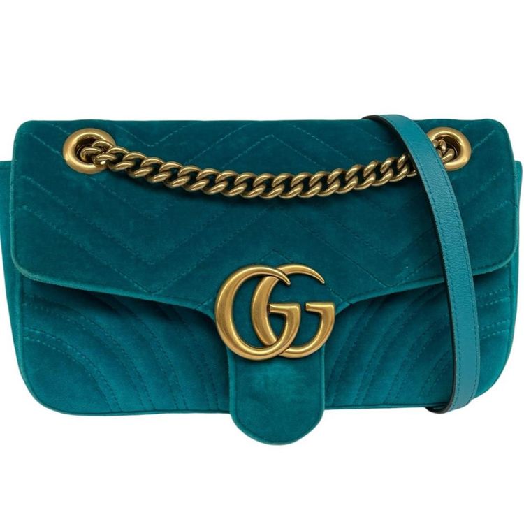 Gucci GG Velvet Marmont Shoulder Bag obraz 1
