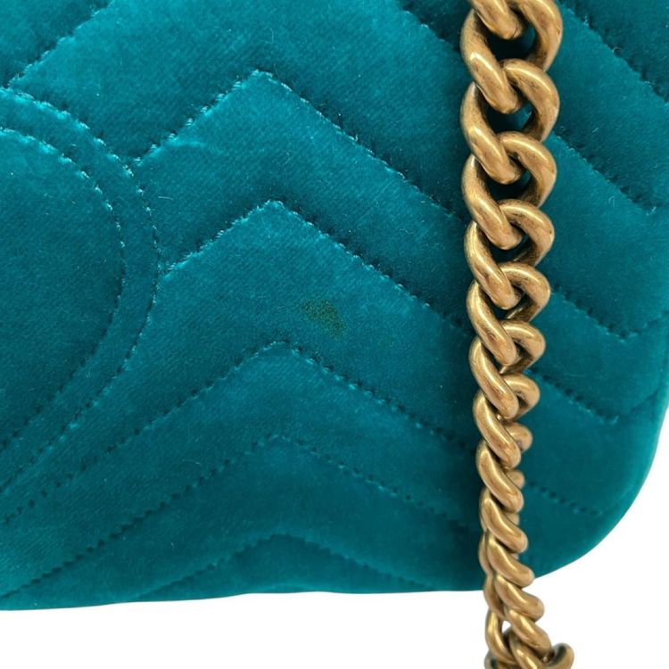 Gucci GG Velvet Marmont Shoulder Bag obraz 9
