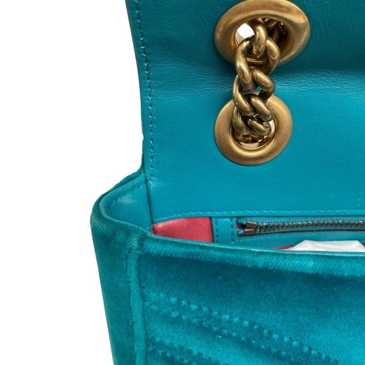 Gucci GG Velvet Marmont Shoulder Bag obraz 2