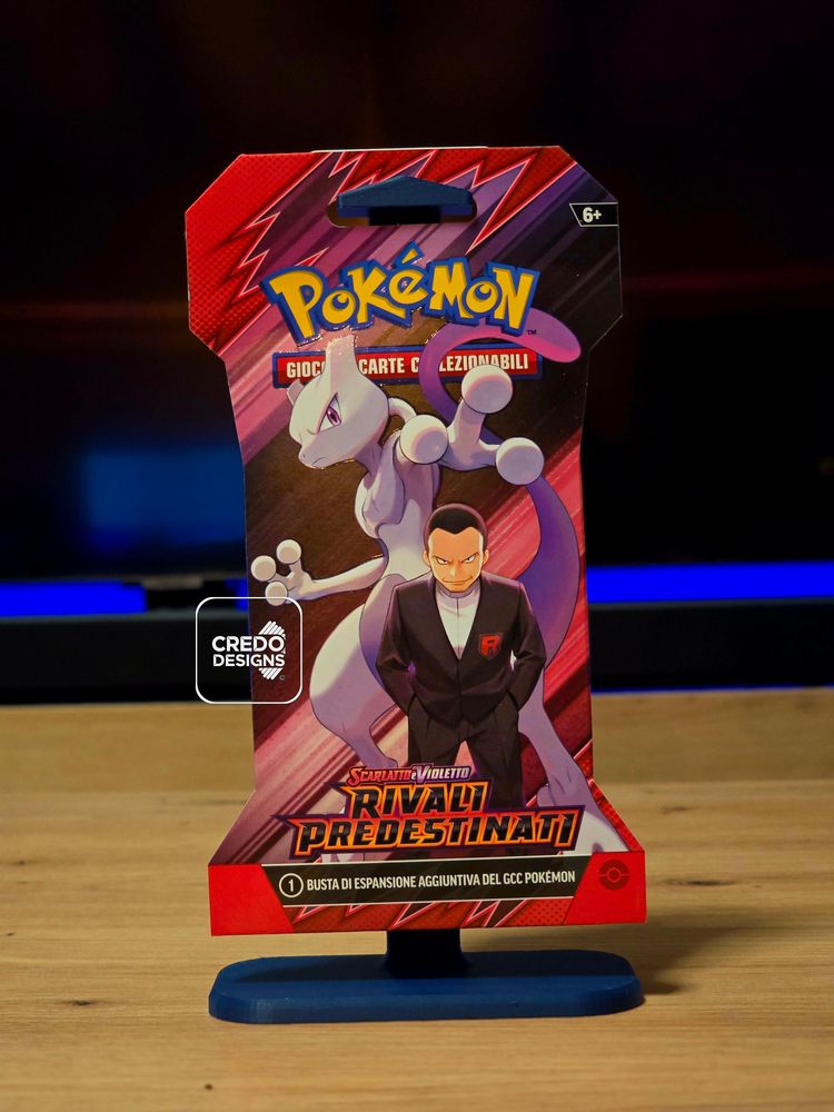Pokémon 3 pack Pokemon tcg booster pack sigle display stand  product image