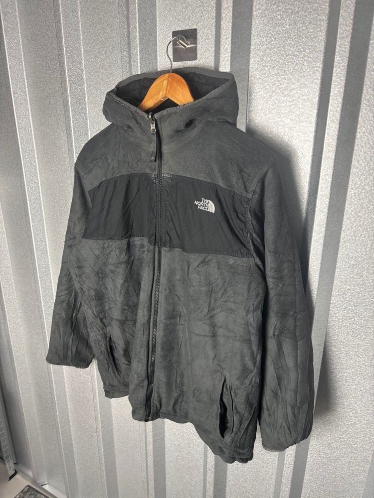 Kids The North Face Black Fleece Jacket With Hood