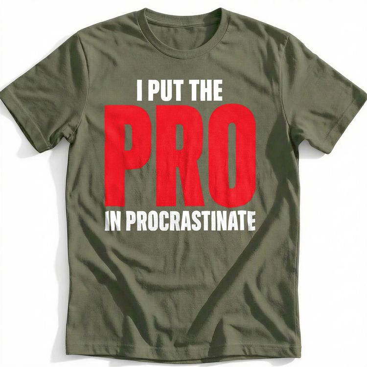 Pro Procrastinator T-Shirt AU image 1