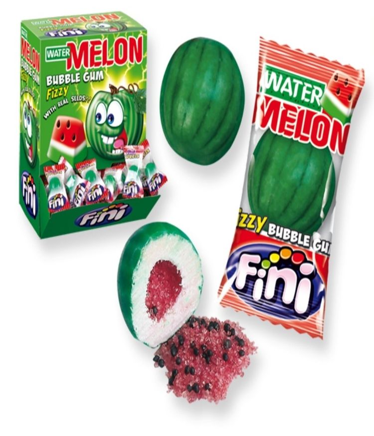 Junk Food Fini Watermelon Fizzy Bubble Gum box of 200 product image