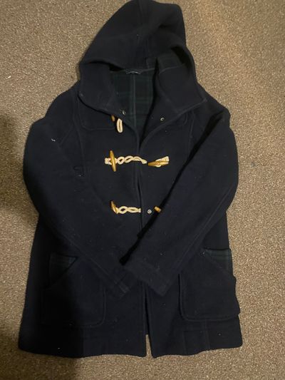 Topshop Navy Duffle Coat
