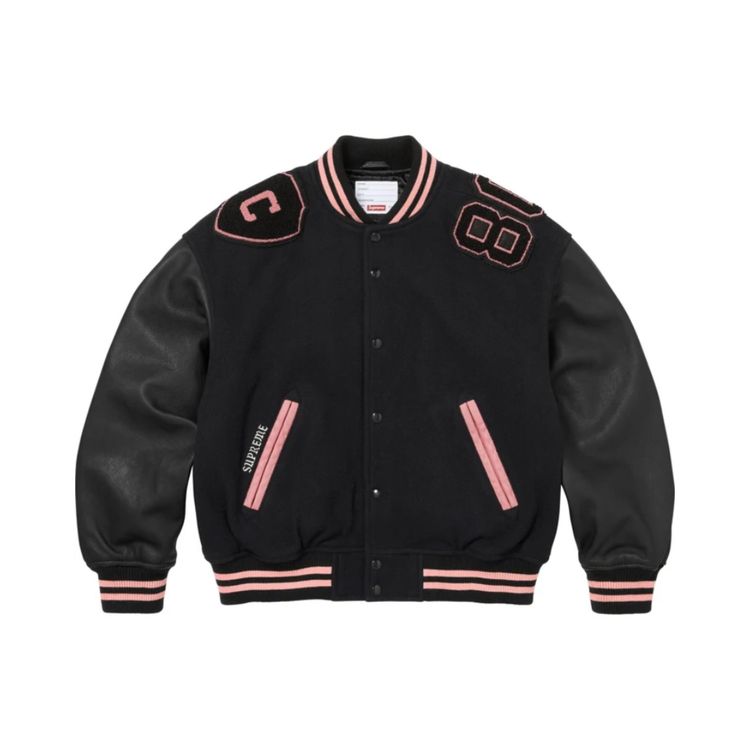 Unknown Supreme Captains Varsity Jacket ‘Black’ product image