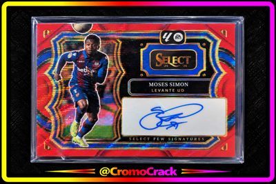 AUTO/ Moses Simon Few Signatures Red Wave Panini Select La Liga 2025/26