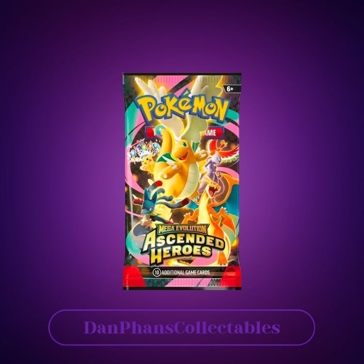 Pokemon Mega Evolution Ascended Heroes Game Cards Pack