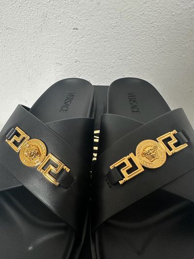 Versace Black Sandals 4