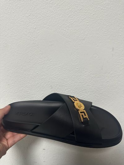 Versace Black Sandals 6