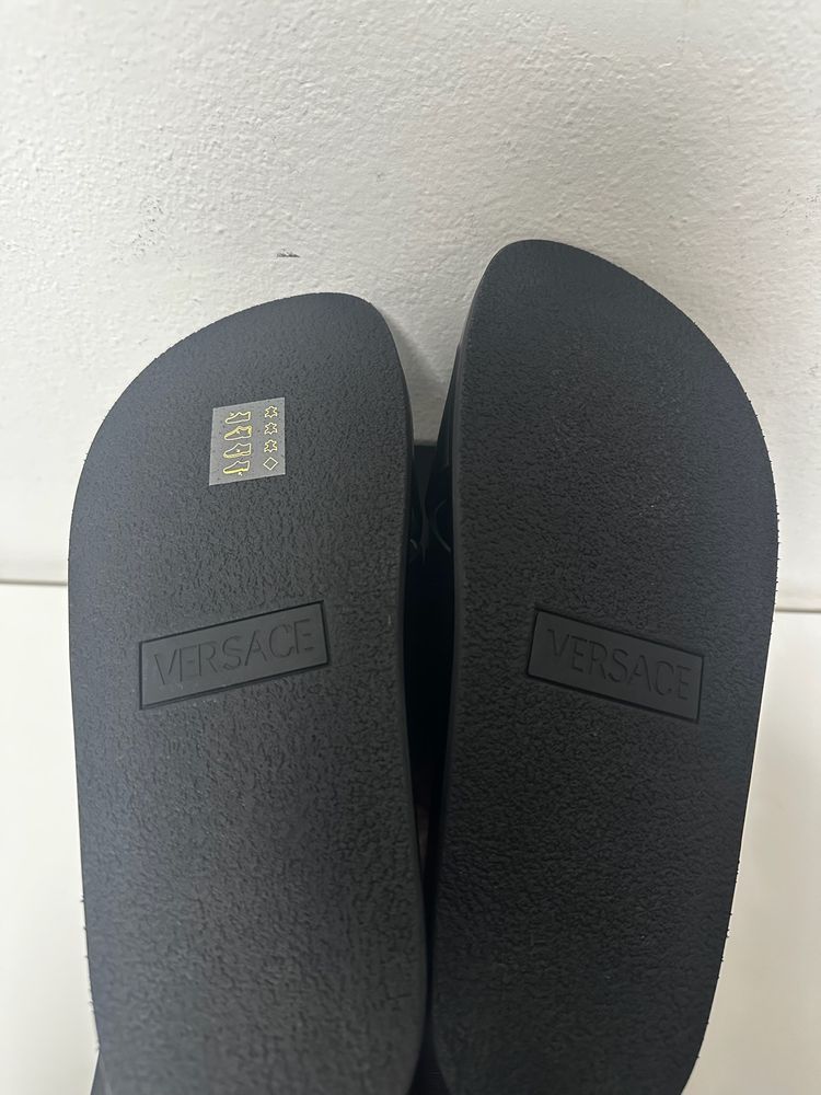 Versace Black Sandals 7
