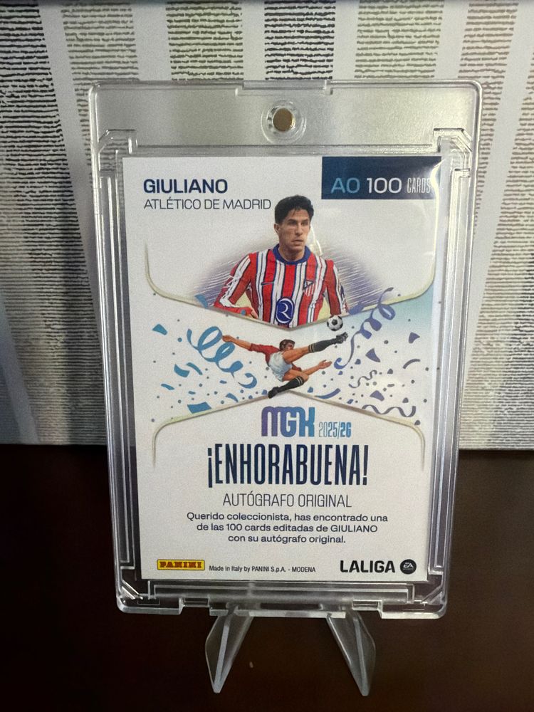 Autógrafo original Giuliano Simeone  2