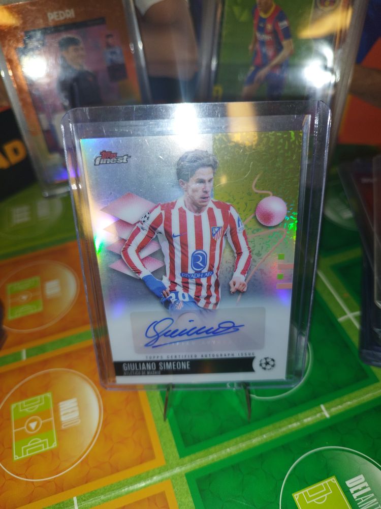 Other 2025-26 Topps Finest UEFA - Giuliano Simeone Auto BA-GS Atletico Madrid product image