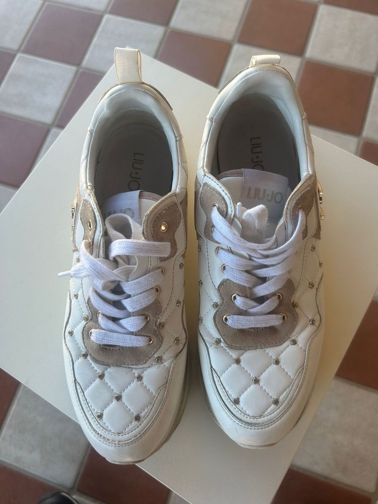Liu Jo white quilted sneakers
