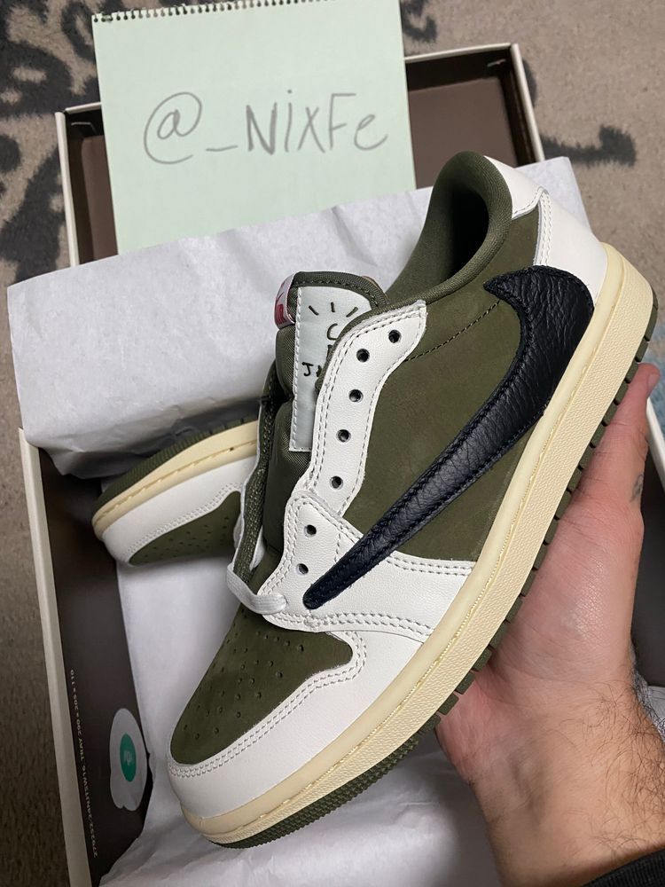 Jordan 1 low medium olive 