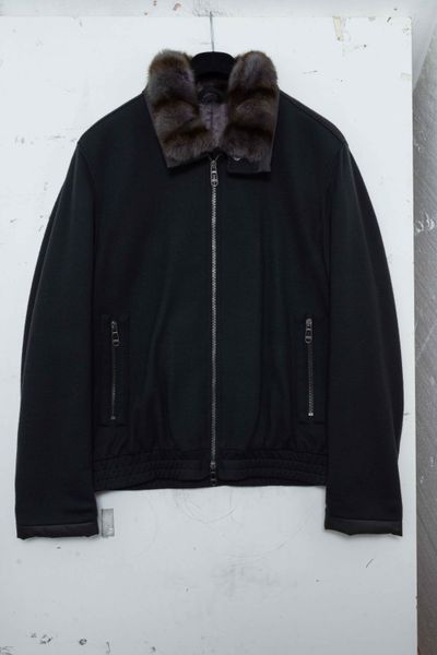 Lanvin Wool Fur Blouson Jacket