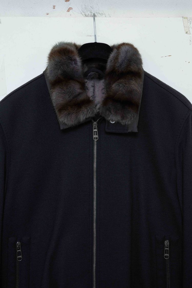 Lanvin Wool Fur Blouson Jacket image 6