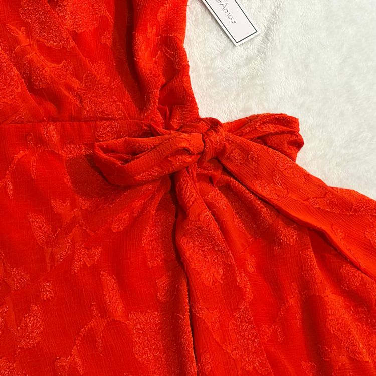Premier Amour Red Sleeveless Dress 4