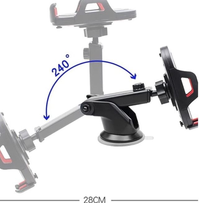Car Phone Holder Mount With Adjustable Arm