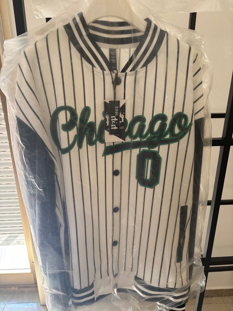 Striped Baseball Jacket
