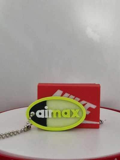 3d Printed Glow in the Dark Nike Air Max Keychain