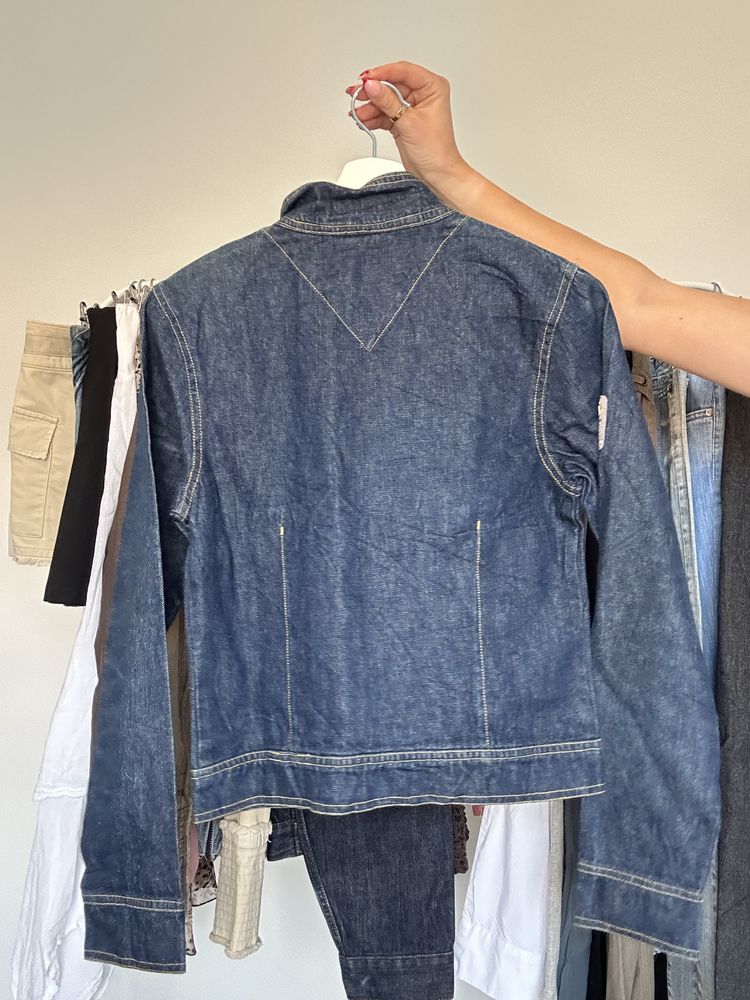 Vintage denim biker jacket 2