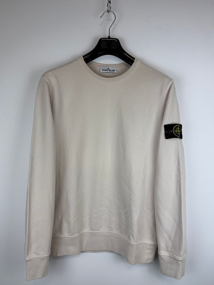 Felpa bianco-panna Stone Island
