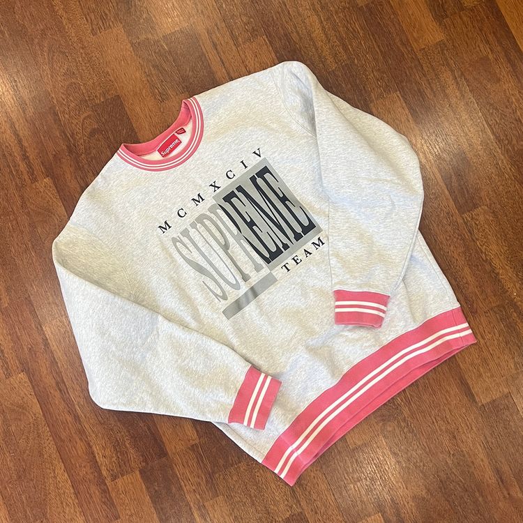 Supreme Team Crewneck Ash Grey Taglia L (Usata)