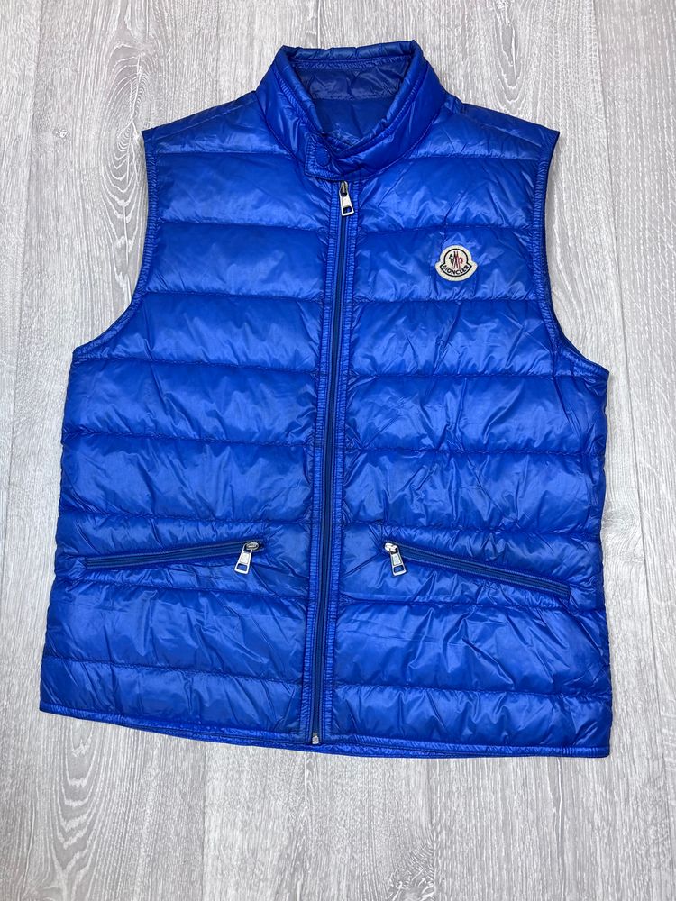 Moncler Blue Gui down Vest men’s 