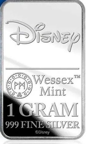 Wessex Mint 1 Gram 999 Fine Silver Bars