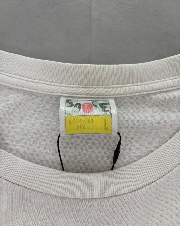 Bape Busy Work Graphic T Shirt white – L image 7