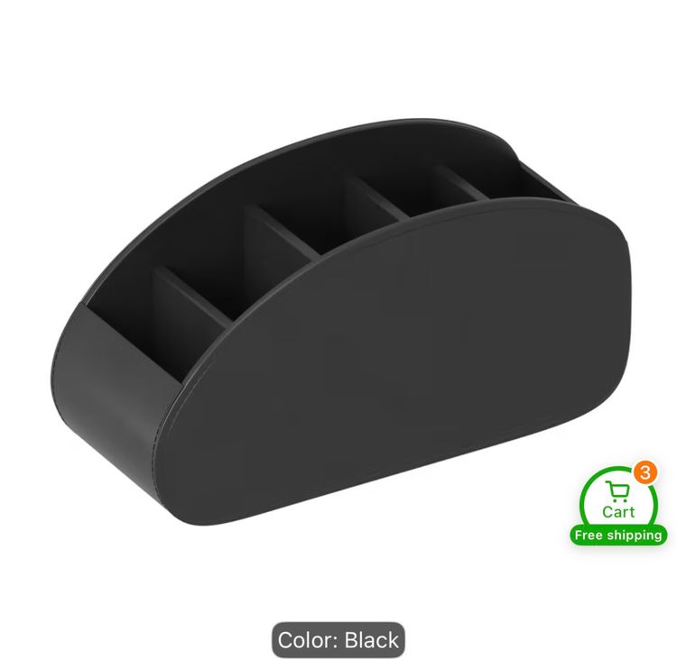 Black Remote Control Organizer image 2