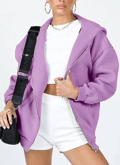 Purple Zip-Up Hoodie image 2
