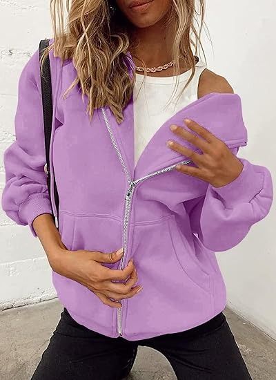 Purple Zip-Up Hoodie image 1