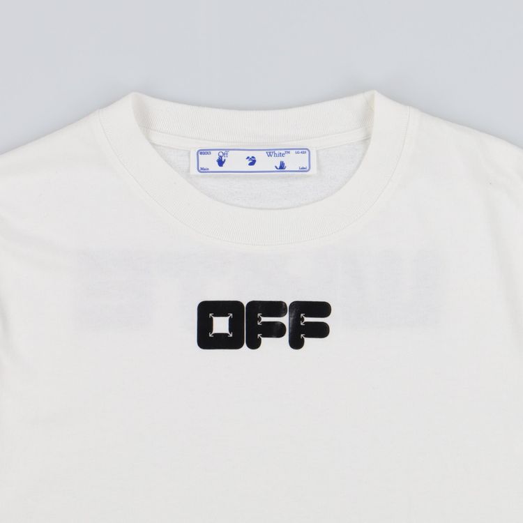Off-White White Rubber Arrow Font Logo T-Shirt image 3