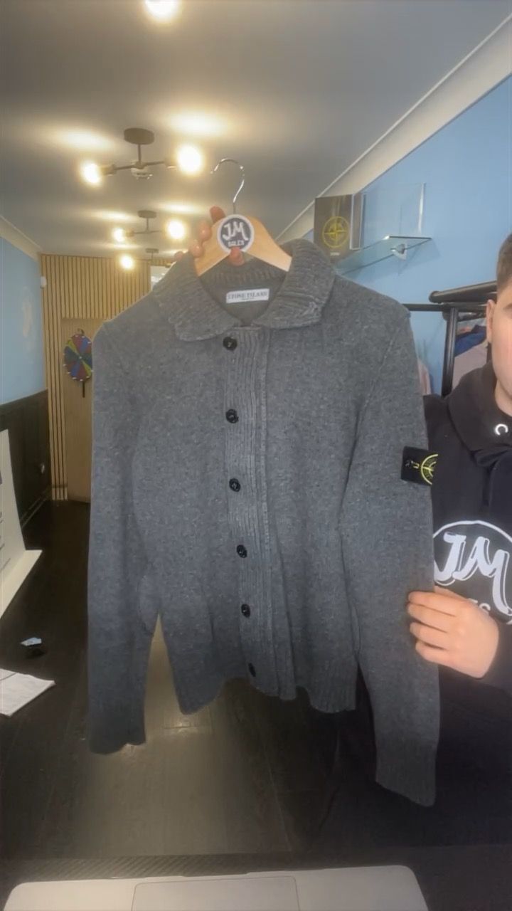 Stone Island S STONE ISLAND GREY CARDIGAN product image