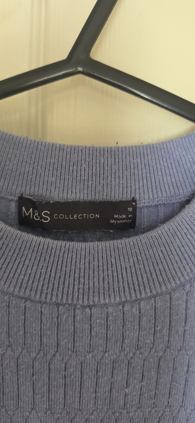 M&S Collection Blue Ribbed Sweater image 2