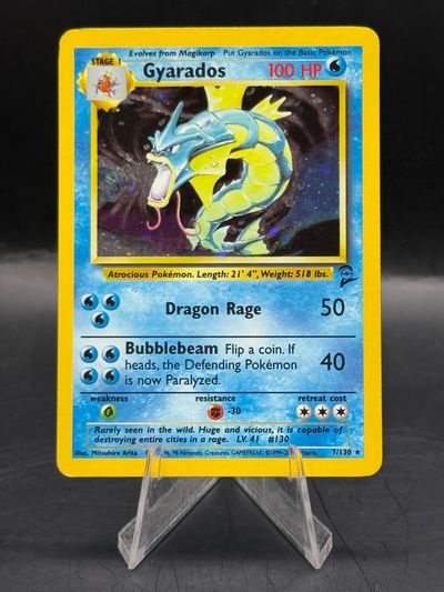 Pokemon Gyarados Base Set 2 Holo 7/130 (L/P)