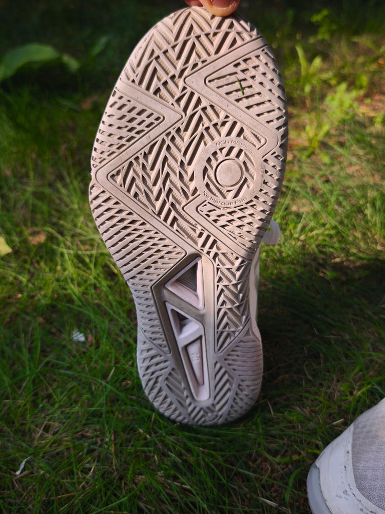 Asics White Running Shoes image 5