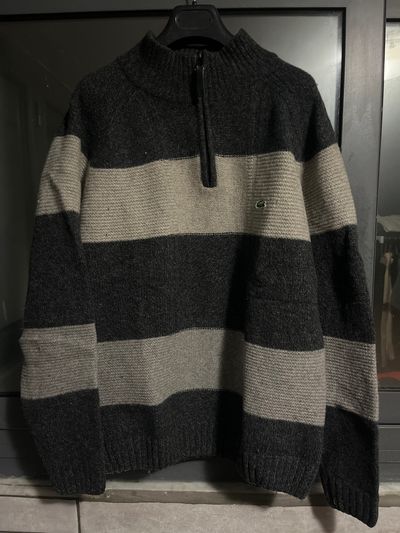 Lacoste Striped Knit Sweater