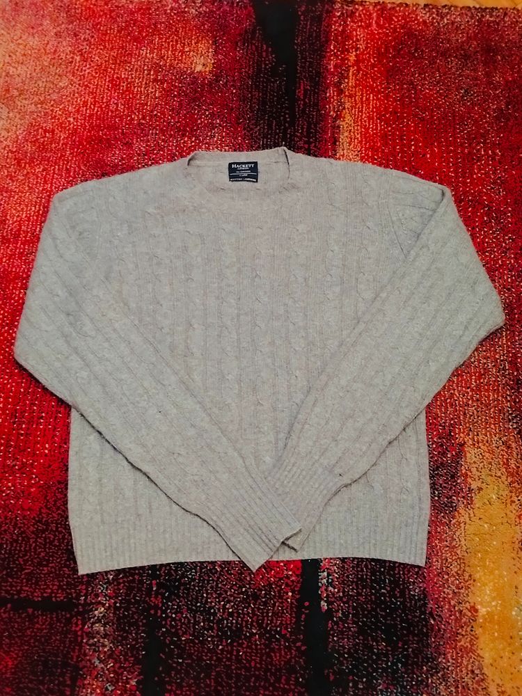 Hackett London Grey Cashmere Sweater image 2