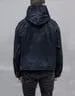 Balenciaga Black Soft Denim Pull-Over Jacket with Hood image 8