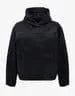 Balenciaga Black Soft Denim Pull-Over Jacket with Hood image 1