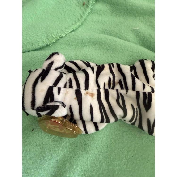 Ty Beanie Babies Collection Blizzard Zebra Plush Toy image 1