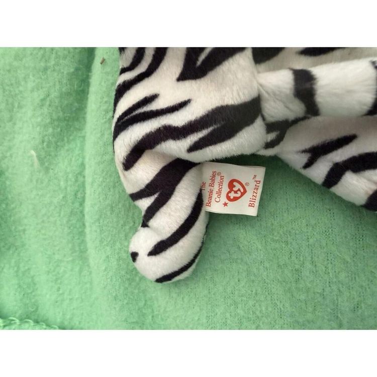 Ty Beanie Babies Collection Blizzard Zebra Plush Toy image 4