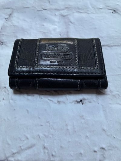 Coach Black Key Holder Wallet