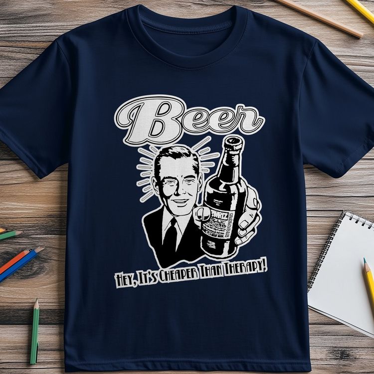 Beer Cheaper Than Therapy T-Shirt – 5